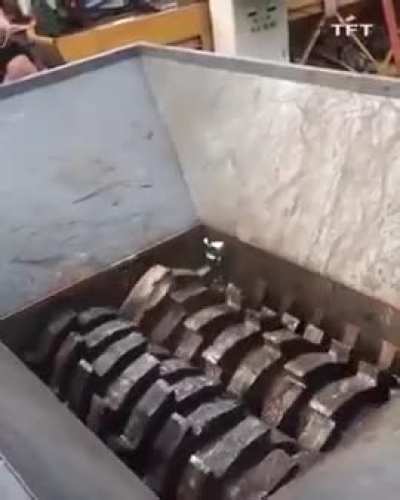 Shredder destroys everything no matter how big or hard it is