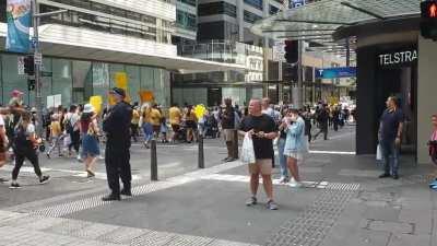 Anti vax-ers protests in CBD today