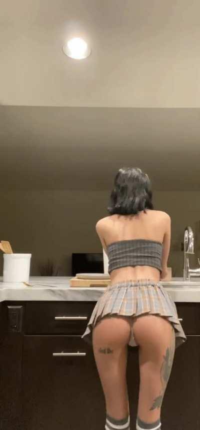 Can I stay home from school today daddy?