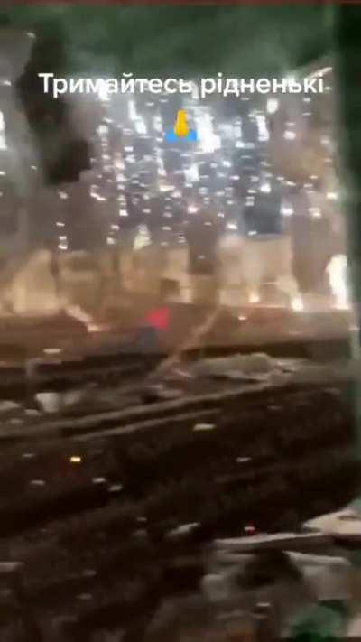 Incendiary rain in Bakhmut