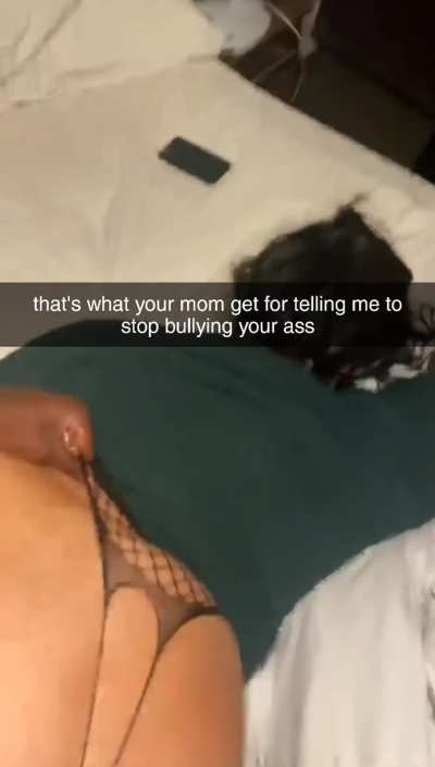 My mom went to talk to my bully. Now I'm jerking off asking him to send me more videos