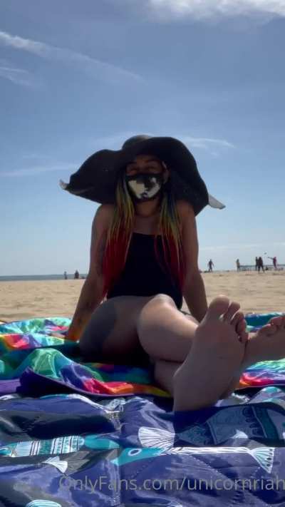 No nude Riah at the beach 🏝️