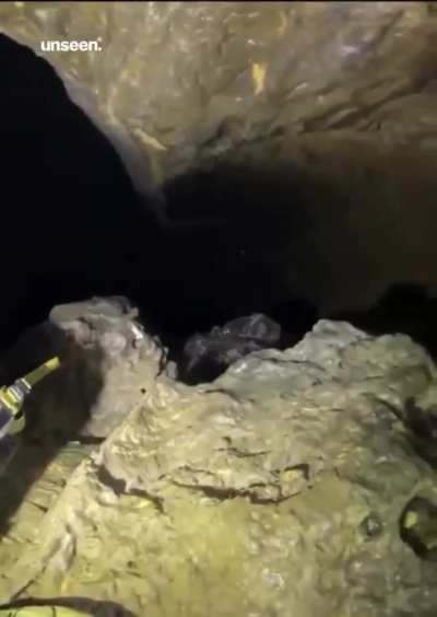 Dropping a stone into Veryovkina Cave, at 2,209 meters (7,247 ft) deep, it is the second deepest-known cave on Earth.