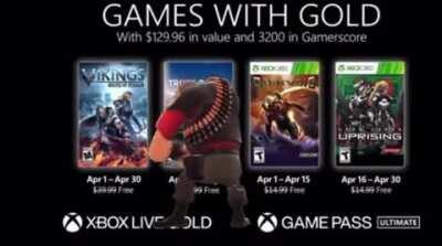 Demo, Heavy and Engineer laugh at Xbox’s Games With Gold Monty games.