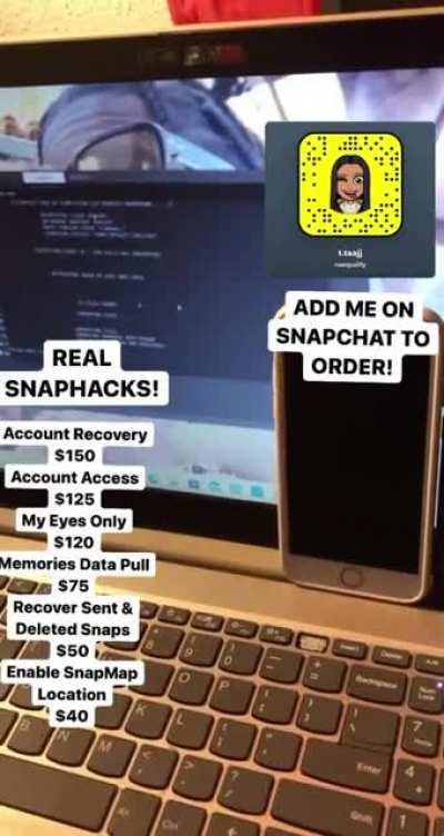 add @naequality on Snap for Snapchat, Instagram , & Facebook Hacks! Telegram Group Link + Proof In The Telegram Below!