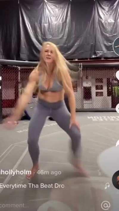 Holly Holm Sexy Tik Tok dance