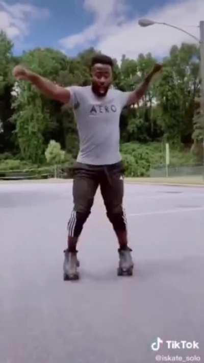 He really vibin out there