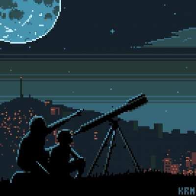 Stargazing - Pixel art by Killer rabbit media