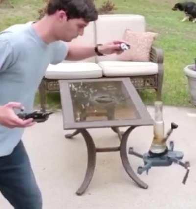 Smoking on that drone