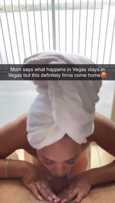 vacation on vegas with step mom