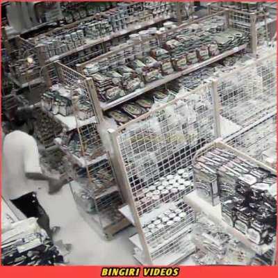 When you try to steal flour packet