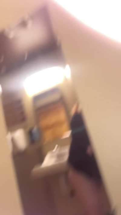 Wifey shows off her tits before going this time