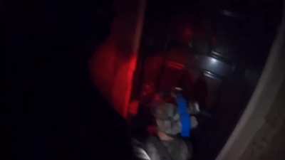 The work of the “WHISKEY SQUAD” unit from Ukrainian SOF in the village of New York, Donetsk region. The video shows several corpses