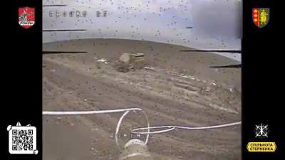 Footage of Ukrainian FPV pilots from the 65th Mechanized Brigade attacking a Russian air defense system and other vehicles.