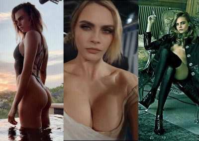 Cara Delevingne makes you worship her perfect body before she pegs the masculinity out of you