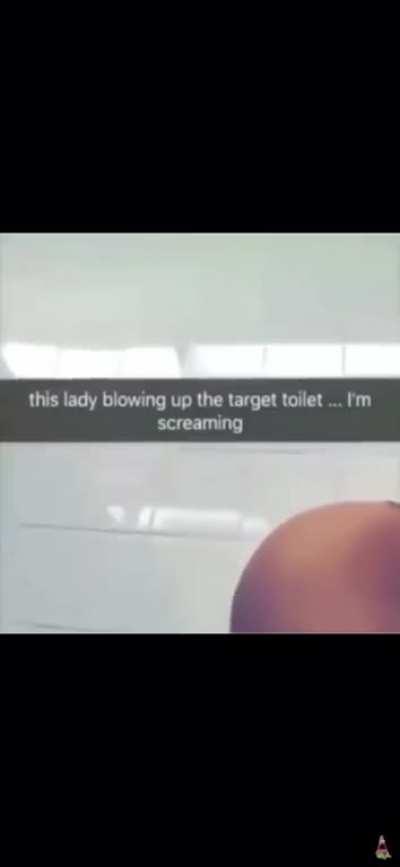 Blowing up the Target bathroom...