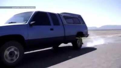 The grappler, a new police invention, allow for pursuits to be stopped in a safe and more controllable way than pit manoeuvres