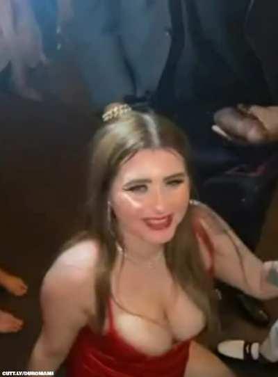 blowing everyone outside the club