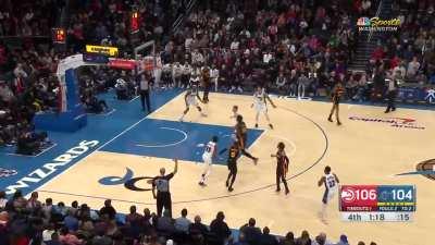 [Highlight] Ice Trae hits the clutch 3 and silences the Washington crowd