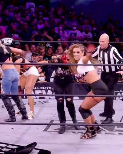 flashback to aew hardcore with anna jay, the bunny, tay conti....