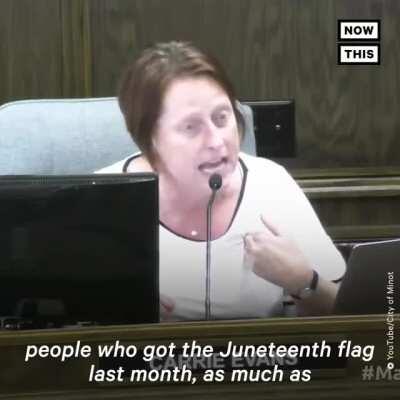 North Dakota's first openly lesbian official defends her right to have the Pride flag flown in the city