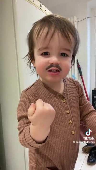 The only explanation for what is happening here is the child is the reincarnation of a man named Giuseppe who moved here from Sicily and ran a deli in Queens for 50 years before he passed.