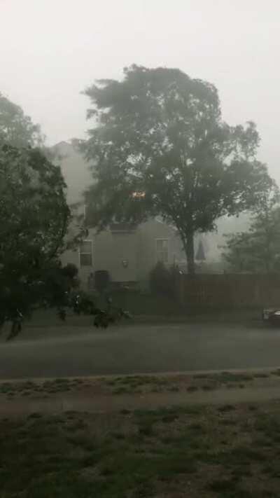 Sudden summer afternoon storm in VA