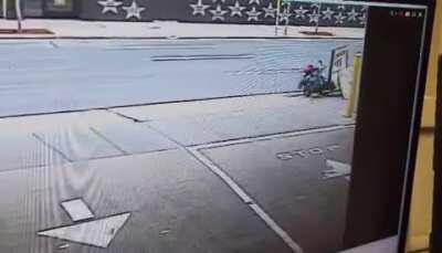 My guy got his ass beat by a parking sign 🤣