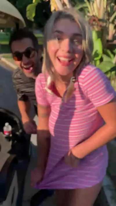 Gabbie Carter Creampied in Public