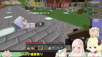 Incase you haven't seen it, here's Pekora break dancing in Summer Festival and flies away at the end (Watame POV)