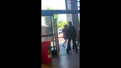 Lady flips after she’s told she can’t check out because she’s not wearing a mask (OC)