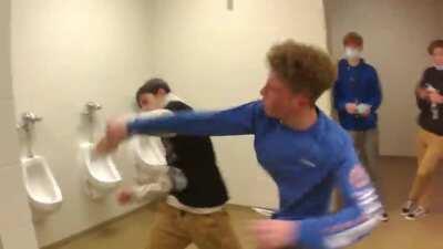 60 fps video of two freshman fighting. Sorry for how shaky it is, and the audio quality. We don't see stuff like this often, (Old camera.) The one in the black and white is my friend. The other, don't know. How good do you think they are? Who do you think