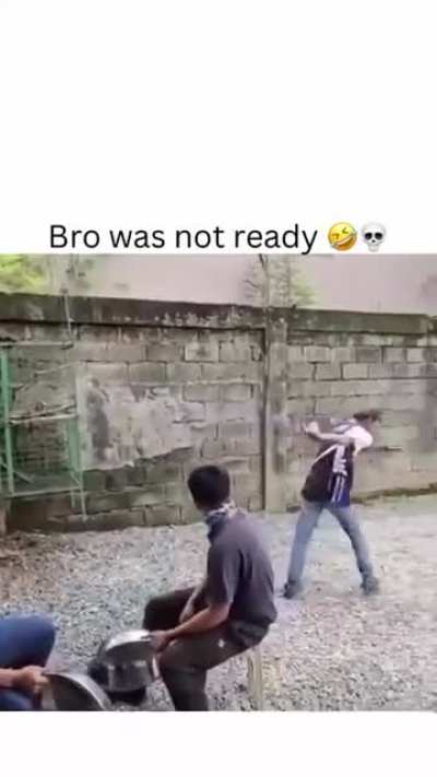 Haha he definitely wasn’t ready