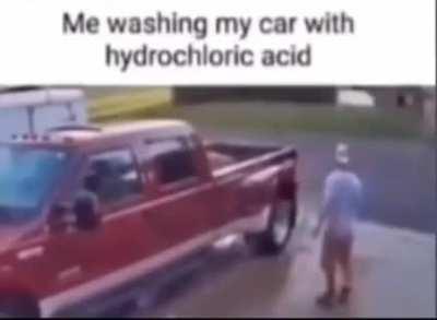 why is he screaming its just acid