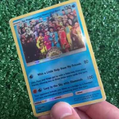 Made Sgt. Pepper’s and Abbey Road as Pokémon cards, what do you think?