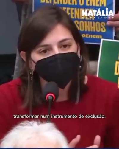 Deputada Natália Bonavides descasca o argumento do ministro Milton Ribeiro, na Comissão da Educação. Foi com um discurso parecido, da Tabata Amaral, que culminou com a queda do ex-ministro Vélez Rodrigues.