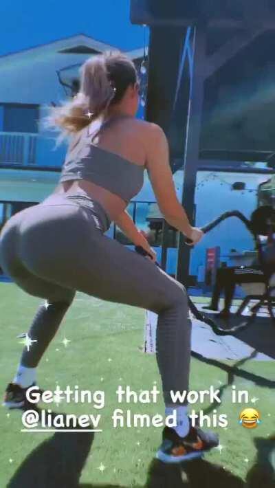 Working out and some booty shake