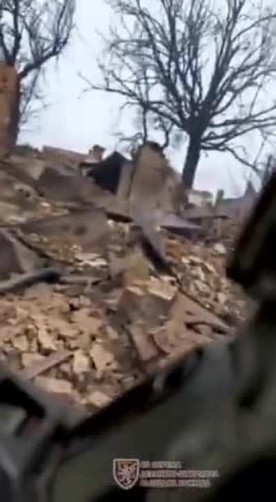 Ukrainian soldiers of 80th Air Assault Brigade captured 11 Russian soldiers the in Kursk region (Russia) after a firefight in the ruins of a small village. December 2024