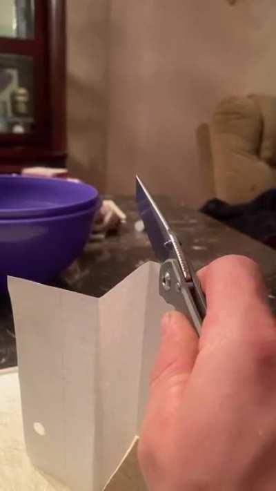 Had a little fun trying my new japanese whetstone. I’m happy with the result on my small inkosi!