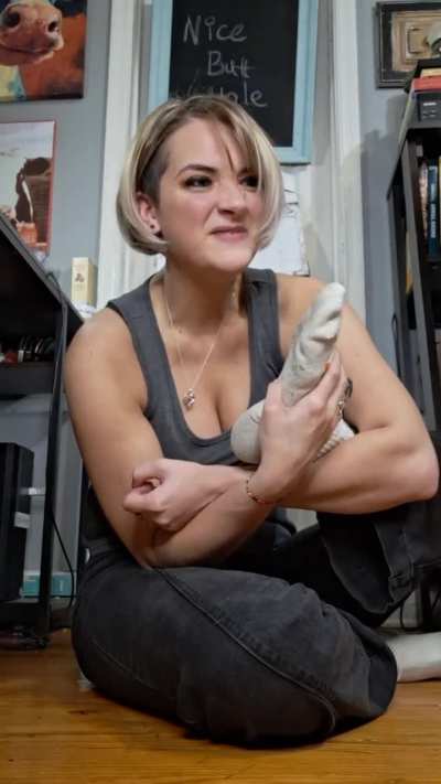 Sweaty Waitress Feet pt 6 (size 10)