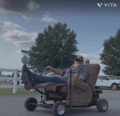 When you wanna go to the parade, but you don't wanna get outta your La-Z-Boy