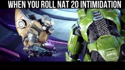 When you roll nat 20 for intimidation