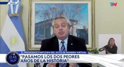 Extraño discurso del presidente