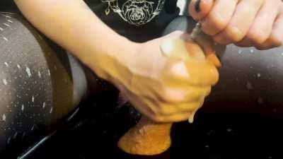 Love making my friends cum with sounding