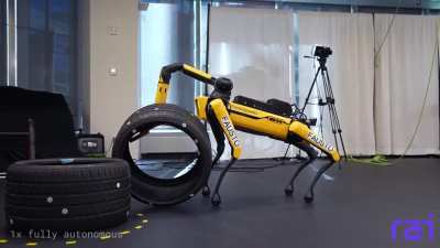 Boston Dynamics' Spot perform dynamic whole-body manipulation