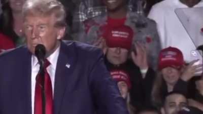 Peep the guy praying  behind Trump during this crazy rant. It’s a cult. 