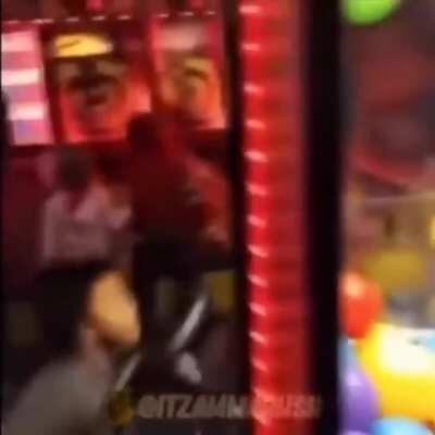 Kid held the hatch open, which bounced the ball out