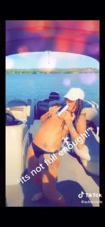 she wasn’t doing a good job covering them lol