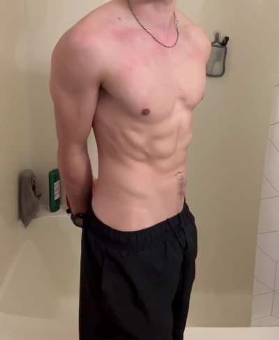 Post gym+ run shower