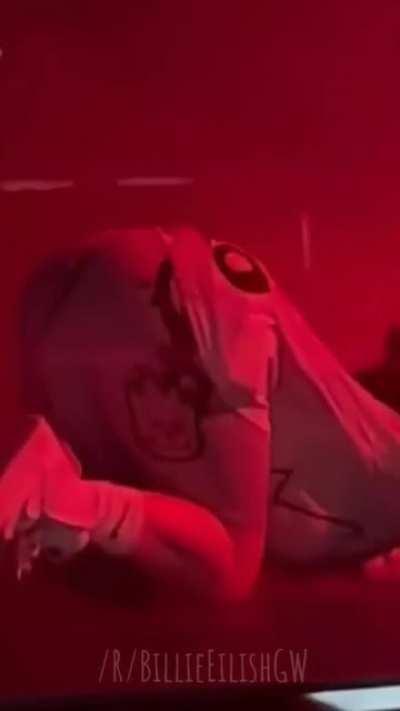 Billie nearly put a hole in the stage with her tits, jesus